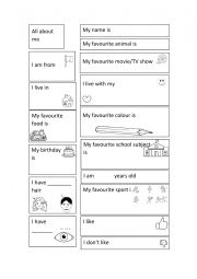 English Worksheet: questions to know your students