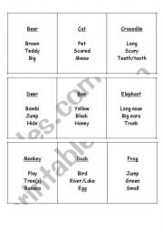 English Worksheet: tabu