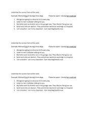 English worksheet: report card