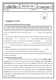 mid-term 1 test 7th form