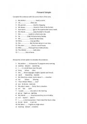 English Worksheet: Present Simple