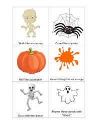 English Worksheet: halloween
