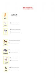 English Worksheet: what do you see?