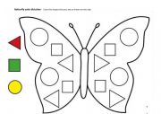 English Worksheet: Color dictation - Shapes