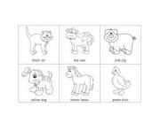 English Worksheet: I Went Walking Worksheet