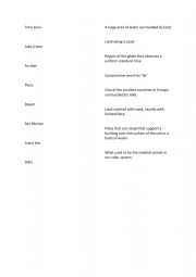 English Worksheet: Time zone 
