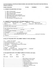 English Worksheet: grammar