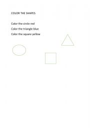 English Worksheet: colors