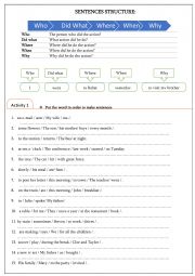 sentence structure 
