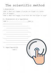 English Worksheet: Alimentation Experiment
