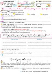 English Worksheet: The generation gap (session two)