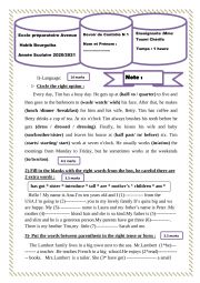 English Worksheet: test
