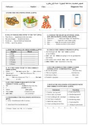English Worksheet: Diagnostic Test