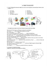 English Worksheet: A visit to Egypt