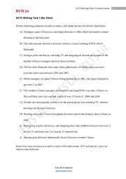 English Worksheet: Bar Chart Lesson