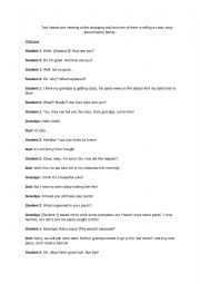 English Worksheet: Crazy Grandpa Script