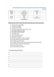 English Worksheet: After the Rain