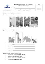 English Worksheet: tests