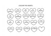 English Worksheet: colours