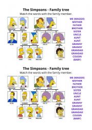 English Worksheet: THE SIMPSONS