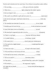 English Worksheet: Prefix and Suffix Exercise