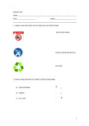 English Worksheet: English test y2