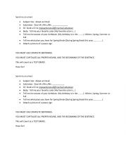 English Worksheet: Send Me an Email