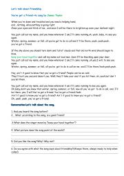 English Worksheet: Lyric