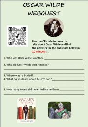 English Worksheet: Oscar Wilde quiz