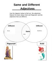 English Worksheet: Adjective comparison