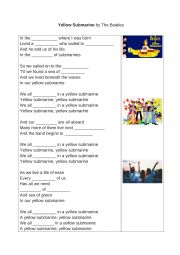 English Worksheet: yellow submarine