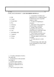 English Worksheet: Crime and punishment SVU E14S16