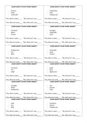 English Worksheet: there is,there are game