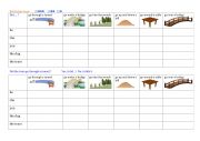 English Worksheet: Prepositions of Movement Battleship Game