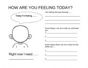 English Worksheet: HOW ARE YOU FEELING TODAY