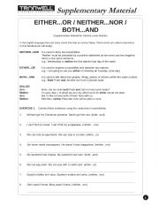 English Worksheet: Either/Both