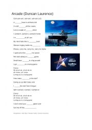 English Worksheet: song