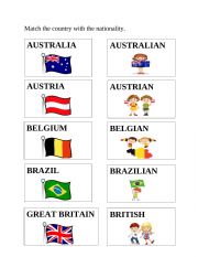 Countries & Nationalities icebreaker game 1