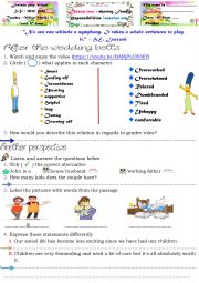 sharing family responsibilities 9th form