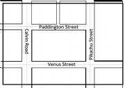 English Worksheet: Neighborhood map 1