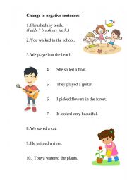 English Worksheet: Past simple exercises