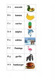 English Worksheet: abc Hebrew-English cognates