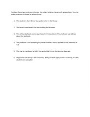 English Worksheet: Adjective clauses - Objects of a prepositions- sentences