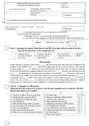English Worksheet: ESL Exam