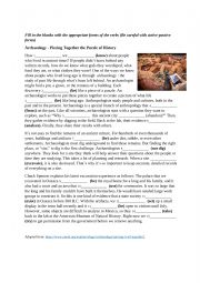 English Worksheet: Tense revision