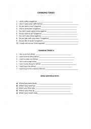 Change tenses