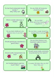 Speaking cards