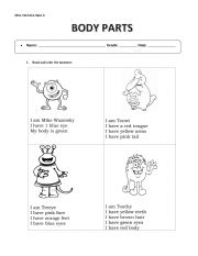 monsters body parts