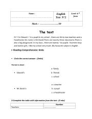 English Worksheet: 6th formers