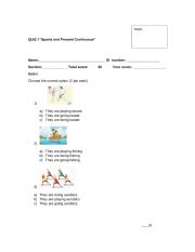 English Worksheet: Quiz 